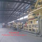 Production line of straw board